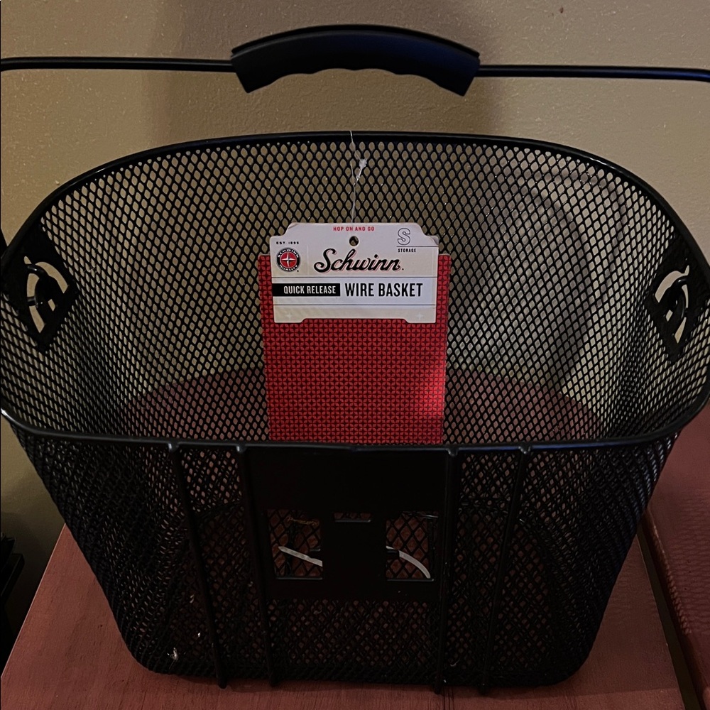 Schwinn Black Metal Quick-Attach Bike Basket